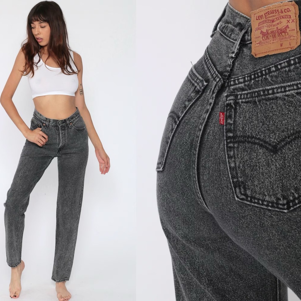 VINTAGE 90’s Black 501 Levi’s Jeans Made in USA 1995